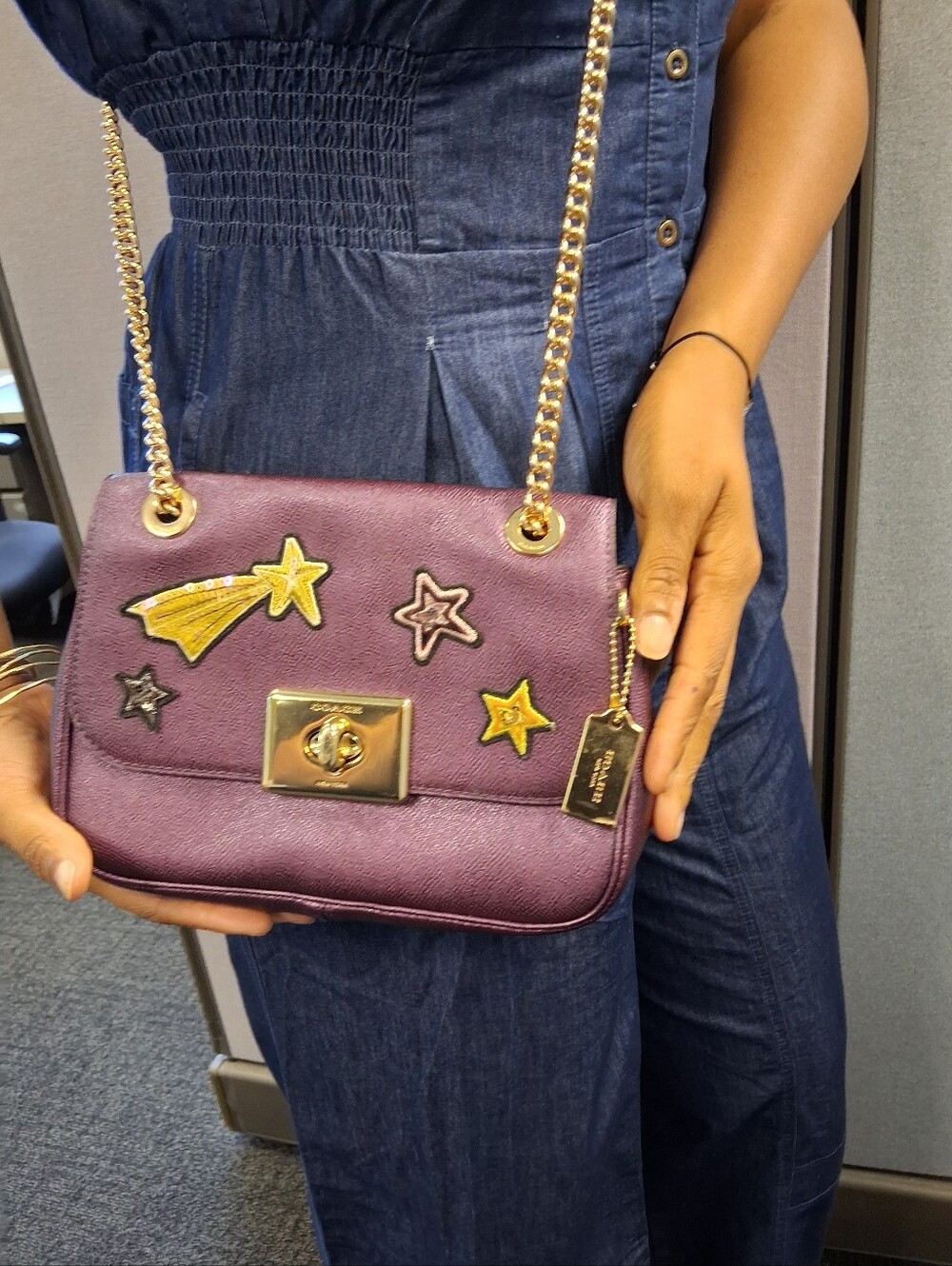 Coach Cassidy Star Patch Crossbody 2018 Bag Pre-loved She Is So Pretty & Clean - Picture 5 of 14